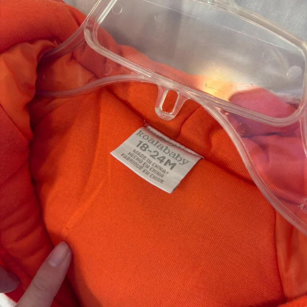 🆕 koalababy 1 piece plush pram, peach fleece baby 18/24 mos - NWT